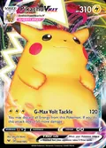 Pikachu VMAX, card 44 of the Vivid Voltage set, 2020, illustrated by aky CG Works