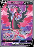 Galarian Moltres V, card 176 of the Chilling Reign set, 2021, illustrated by aky CG Works