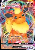 Flareon VMAX, card 18 of the Evolving Skies set, 2021, illustrated by 5ban Graphics