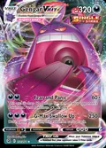 Gengar VMAX, card 157 of the Fusion Strike set, 2021, illustrated by 5ban Graphics