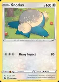 Snorlax, card 206 of the Fusion Strike set, 2021, illustrated by Oswaldo KATO