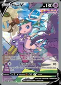 Mew V, card 251 of the Fusion Strike set, 2021, illustrated by Naoki Saito