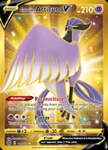 Galarian Articuno V, card 181 of the Brilliant Stars set, 2022, illustrated by 5ban Graphics