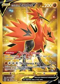 Galarian Zapdos V, card 182 of the Brilliant Stars set, 2022, illustrated by 5ban Graphics