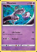Mewtwo, card 56 of the Brilliant Stars set, 2022, illustrated by Anesaki Dynamic