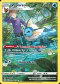 Vaporeon, card TG02 of the Brilliant Stars Trainer Gallery set, 2022, illustrated by Jiro Sasumo