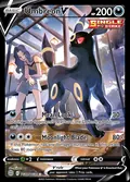 Umbreon V, card TG22 of the Brilliant Stars Trainer Gallery set, 2022, illustrated by Ligton