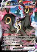 Umbreon VMAX, card TG23 of the Brilliant Stars Trainer Gallery set, 2022, illustrated by kawayoo