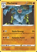 Machamp, card SWSH053 of the SWSH Black Star Promos set, 2019, illustrated by SATOSHI NAKAI