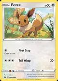 Eevee, card SWSH095 of the SWSH Black Star Promos set, 2019, illustrated by Naoki Saito