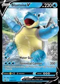 Blastoise V, card SWSH101 of the SWSH Black Star Promos set, 2019, illustrated by 5ban Graphics