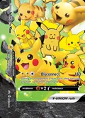 Pikachu V-UNION, card SWSH141 of the SWSH Black Star Promos set, 2019