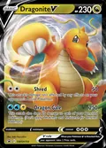 Dragonite V, card SWSH154 of the SWSH Black Star Promos set, 2019, illustrated by Saki Hayashiro