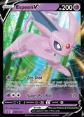 Espeon V, card SWSH201 of the SWSH Black Star Promos set, 2019, illustrated by 5ban Graphics