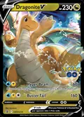 Dragonite V, card SWSH235 of the SWSH Black Star Promos set, 2019, illustrated by kawayoo