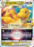 Dragonite VSTAR, card SWSH236 of the SWSH Black Star Promos set, 2019, illustrated by PLANETA Mochizuki