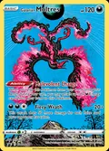Galarian Moltres, card SWSH284 of the SWSH Black Star Promos set, 2019, illustrated by Shinji Kanda
