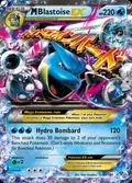 M Blastoise-EX, card 30 of the XY set, 2014, illustrated by 5ban Graphics