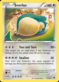 Snorlax, card 77 of the Fates Collide set, 2016, illustrated by Tomokazu Komiya