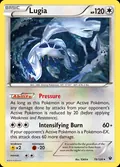 Lugia, card 78 of the Fates Collide set, 2016, illustrated by TOKIYA