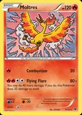 Moltres, card 9 of the Fates Collide set, 2016, illustrated by OOYAMA
