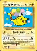 Flying Pikachu, card 110 of the Evolutions set, 2016, illustrated by Toshinao Aoki
