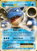 Blastoise-EX, card 21 of the Evolutions set, 2016, illustrated by Eske Yoshinob