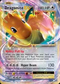 Dragonite-EX, card 72 of the Evolutions set, 2016, illustrated by Ayaka Yoshida