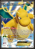 Dragonite-EX, card 108 of the Furious Fists set, 2014, illustrated by Ryo Ueda