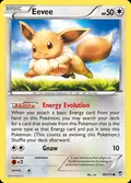 Eevee, card 80 of the Furious Fists set, 2014, illustrated by sui