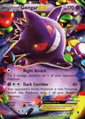 Gengar-EX, card 34 of the Phantom Forces set, 2014, illustrated by Eske Yoshinob