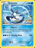 Articuno, card 16 of the Roaring Skies set, 2015, illustrated by Naoki Saito