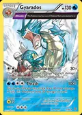 Gyarados, card 21 of the Ancient Origins set, 2015, illustrated by TOKIYA