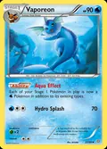 Vaporeon, card 22 of the Ancient Origins set, 2015, illustrated by kirisAki
