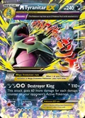 M Tyranitar-EX, card 43 of the Ancient Origins set, 2015, illustrated by 5ban Graphics