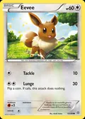 Eevee, card 63 of the Ancient Origins set, 2015, illustrated by Kouki Saitou