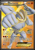 Machamp-EX, card 90 of the Ancient Origins set, 2015, illustrated by Ryo Ueda