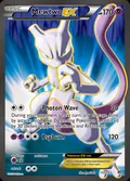 Mewtwo-EX, card 157 of the BREAKthrough set, 2015, illustrated by Ryo Ueda