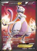 Mewtwo-EX, card 158 of the BREAKthrough set, 2015, illustrated by Ryo Ueda