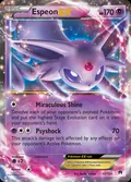 Espeon-EX, card 52 of the BREAKpoint set, 2016, illustrated by Ayaka Yoshida