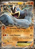 Machamp-EX, card XY108 of the XY Black Star Promos set, 2013, illustrated by Eske Yoshinob