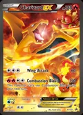 Charizard-EX, card XY121 of the XY Black Star Promos set, 2013, illustrated by Kouki Saitou