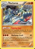 Machamp, card XY13 of the XY Black Star Promos set, 2013, illustrated by PLANETA