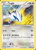 Lugia, card XY156 of the XY Black Star Promos set, 2013, illustrated by Hajime Kusajima