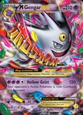 M Gengar-EX, card XY166 of the XY Black Star Promos set, 2013, illustrated by 5ban Graphics