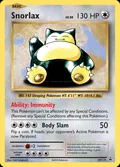 Snorlax, card XY179 of the XY Black Star Promos set, 2013, illustrated by Ken Sugimori