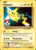 Pikachu, card XY202 of the XY Black Star Promos set, 2013, illustrated by Ken Sugimori