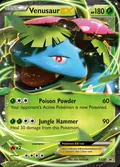 Venusaur-EX, card XY28 of the XY Black Star Promos set, 2013, illustrated by Eske Yoshinob