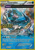Gyarados, card XY60 of the XY Black Star Promos set, 2013, illustrated by TOKIYA