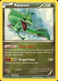 Rayquaza, card XY64 of the XY Black Star Promos set, 2013, illustrated by Mitsuhiro Arita